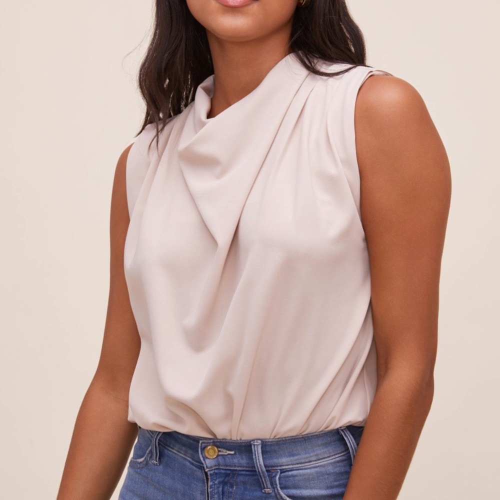 ASTR the label Remi Mock Neck Sleeveless Bodysuit